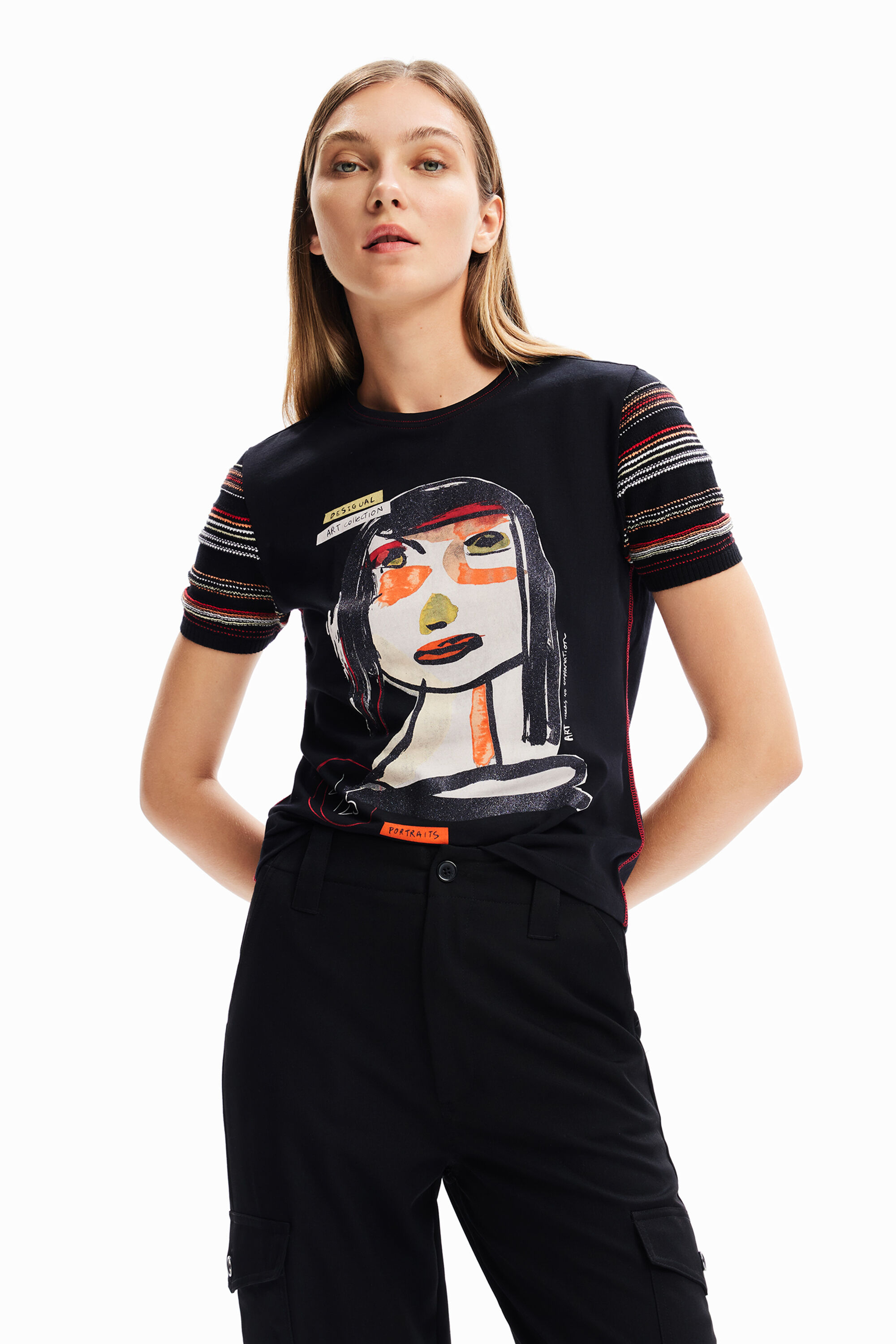 T-shirt visage arty