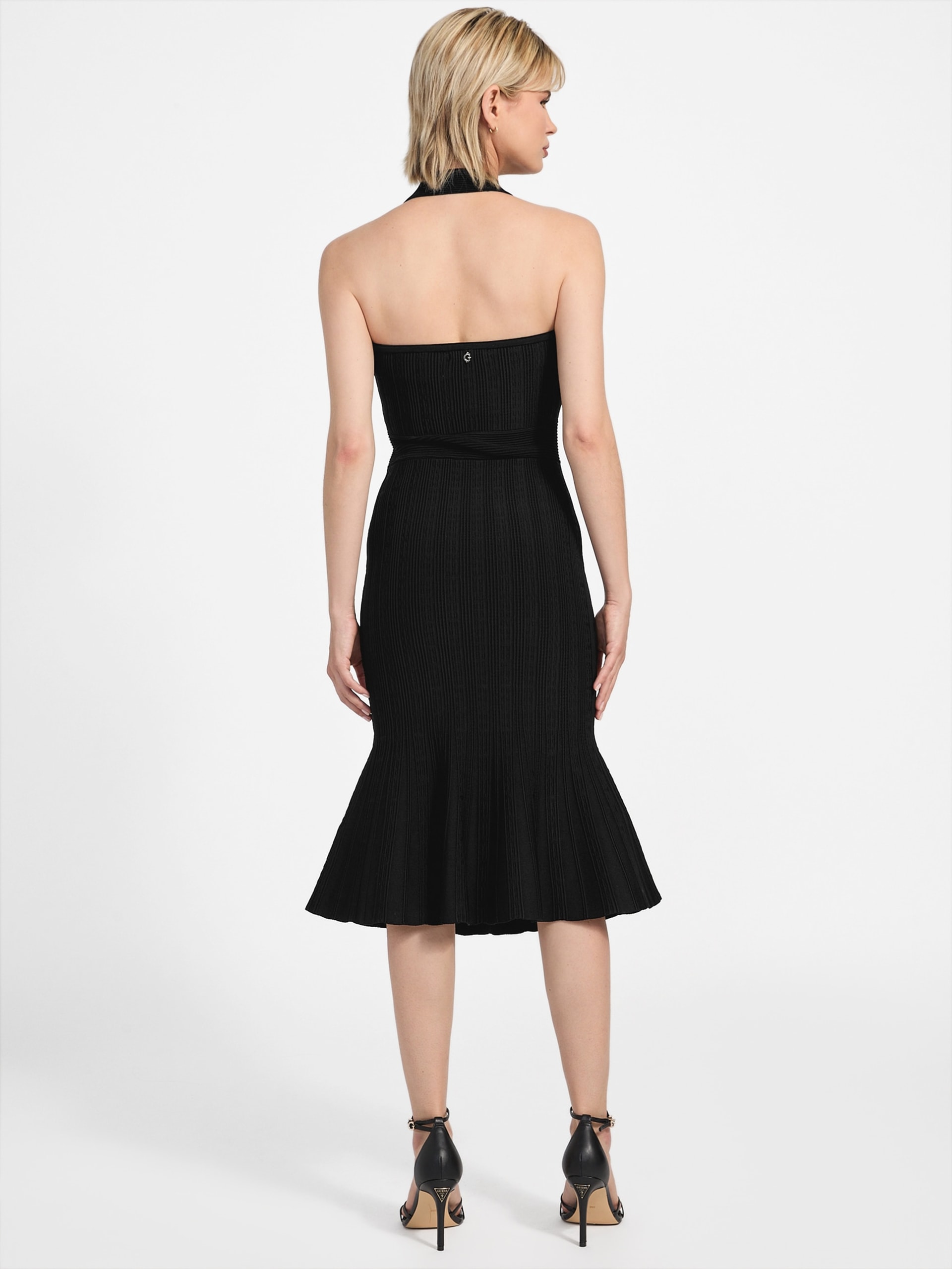 Vestido Sofie com decote halter