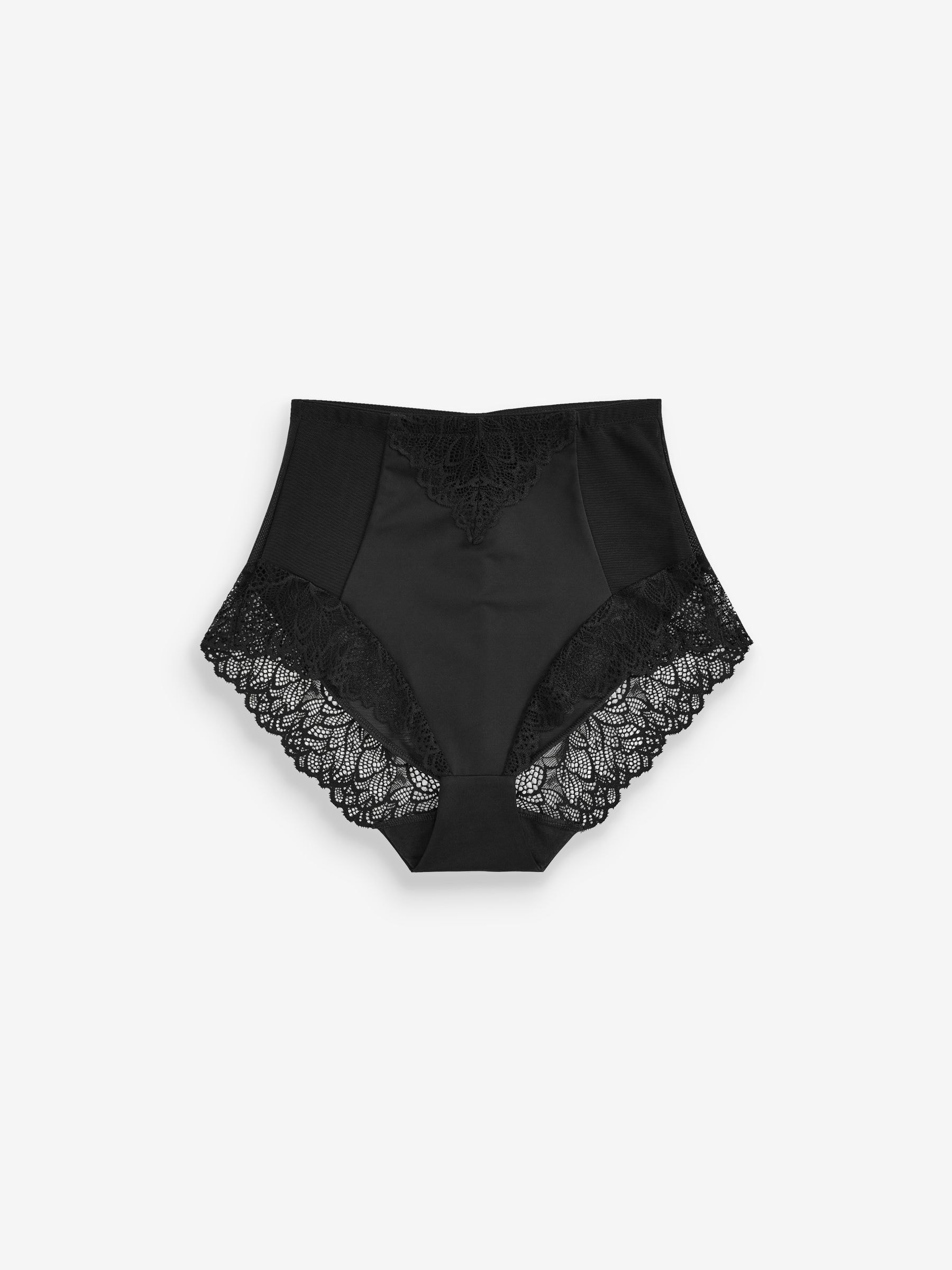 Zwart - Vormende slip met stevige buikcorrectie