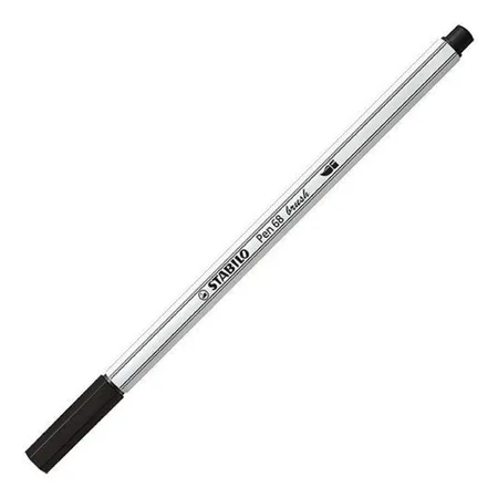Premium-Filzstift mit Pinselspitze für variable Strichstärken - STABILO Pen 68 brush - ARTY - 18er Pack - mit 18 verschiedenen Farben