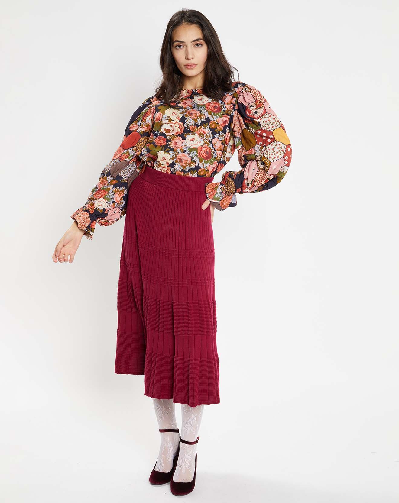 Manoush Blouse Patchwork encre