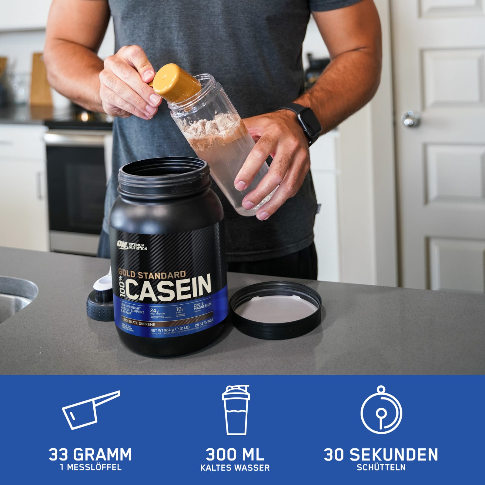100% Casein - 924g - Schokolade