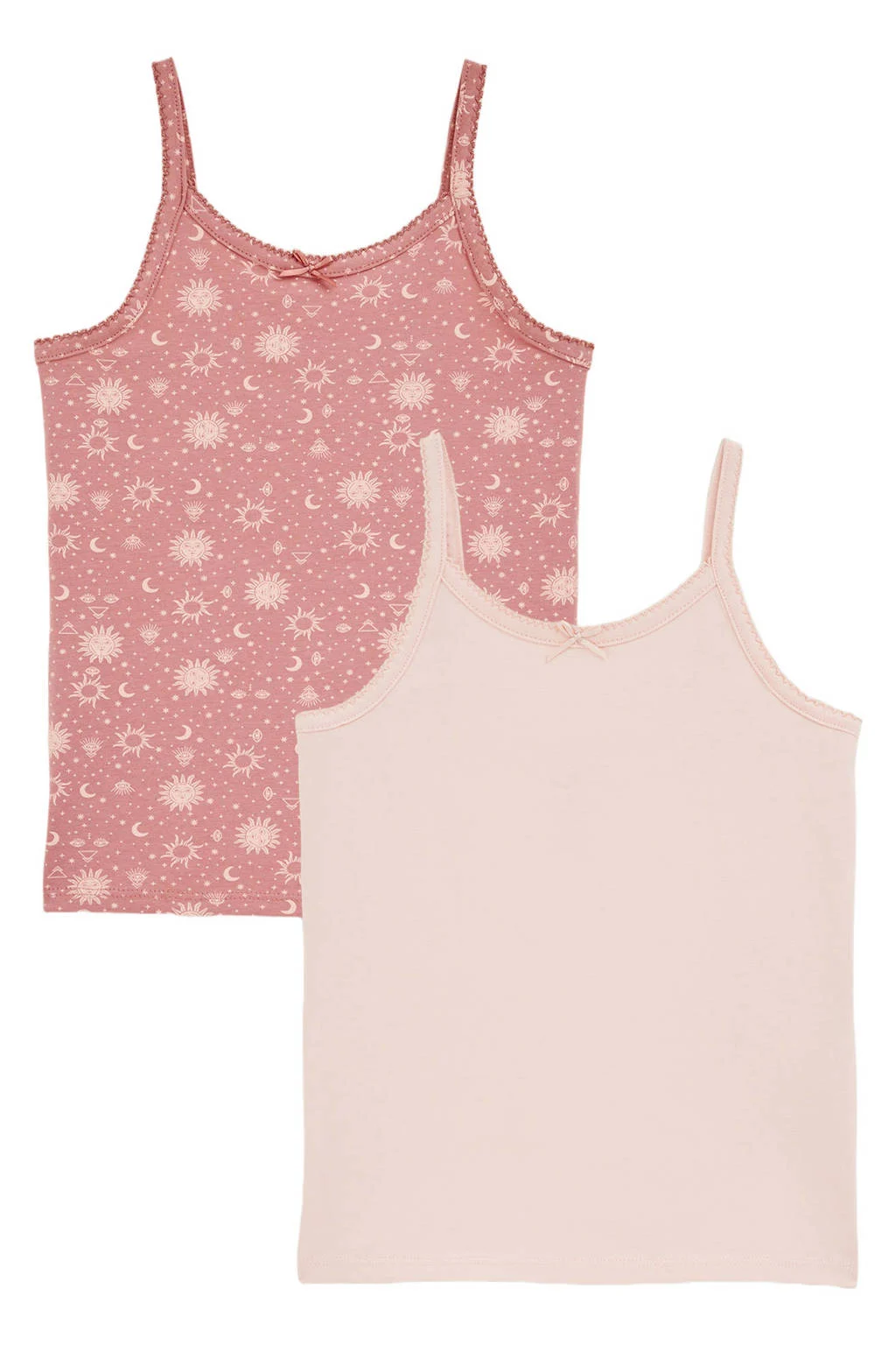 WE Fashion hemd - set van 2 lichtroze/roze