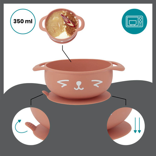 Coffret repas 15-24 mois 2 pièces TAST'ISY renard terracotta - BABYMOOV