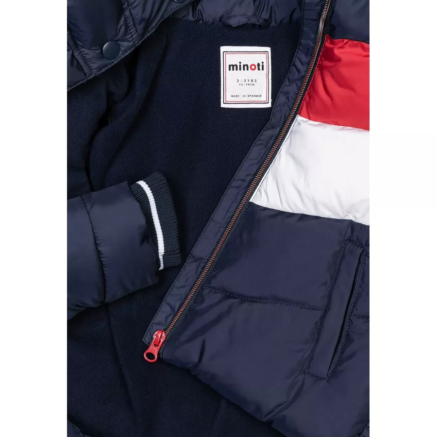MINOTI Winterjacke BlauRotWeiß