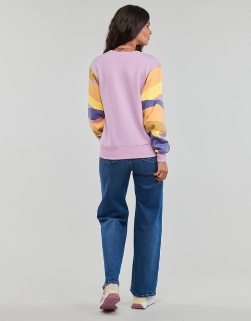 Rip Curl - CREW WAVY PRINT SLEEVES - Mauve / Multicolore