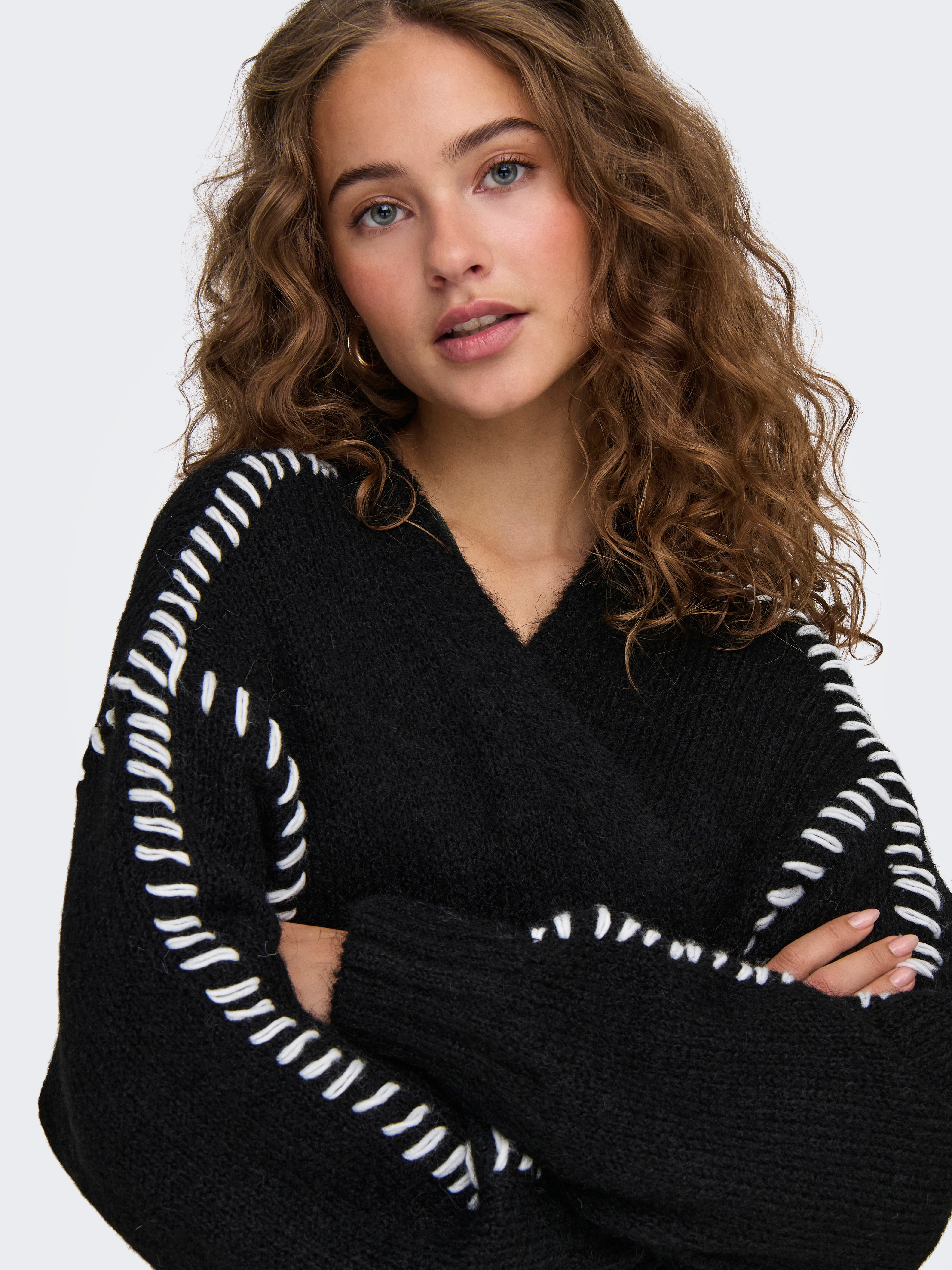 JDYZOEY Strickjacke Black