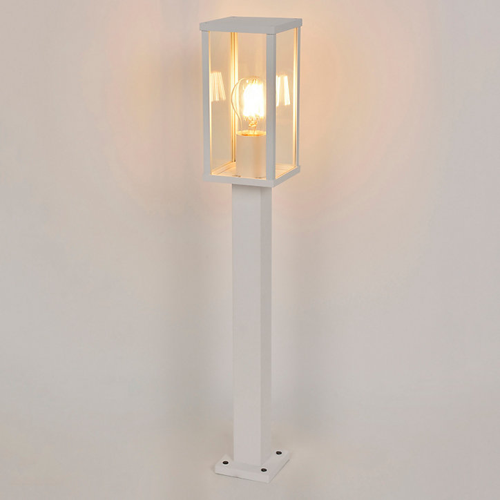 Potelet extérieur en fonte d'aluminium Little Garden Lagos E27 60W IP44 L.10,5 x P.10,5 x H.65 cm