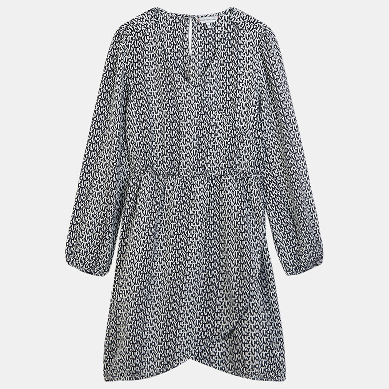 Tommy Hilfiger Robe Logo imprimée blanc/noir/bleu