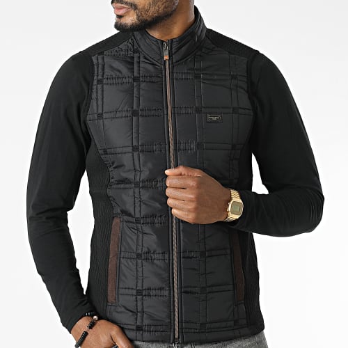 Veste Zippée Sans Manches BLC22K16 Noir