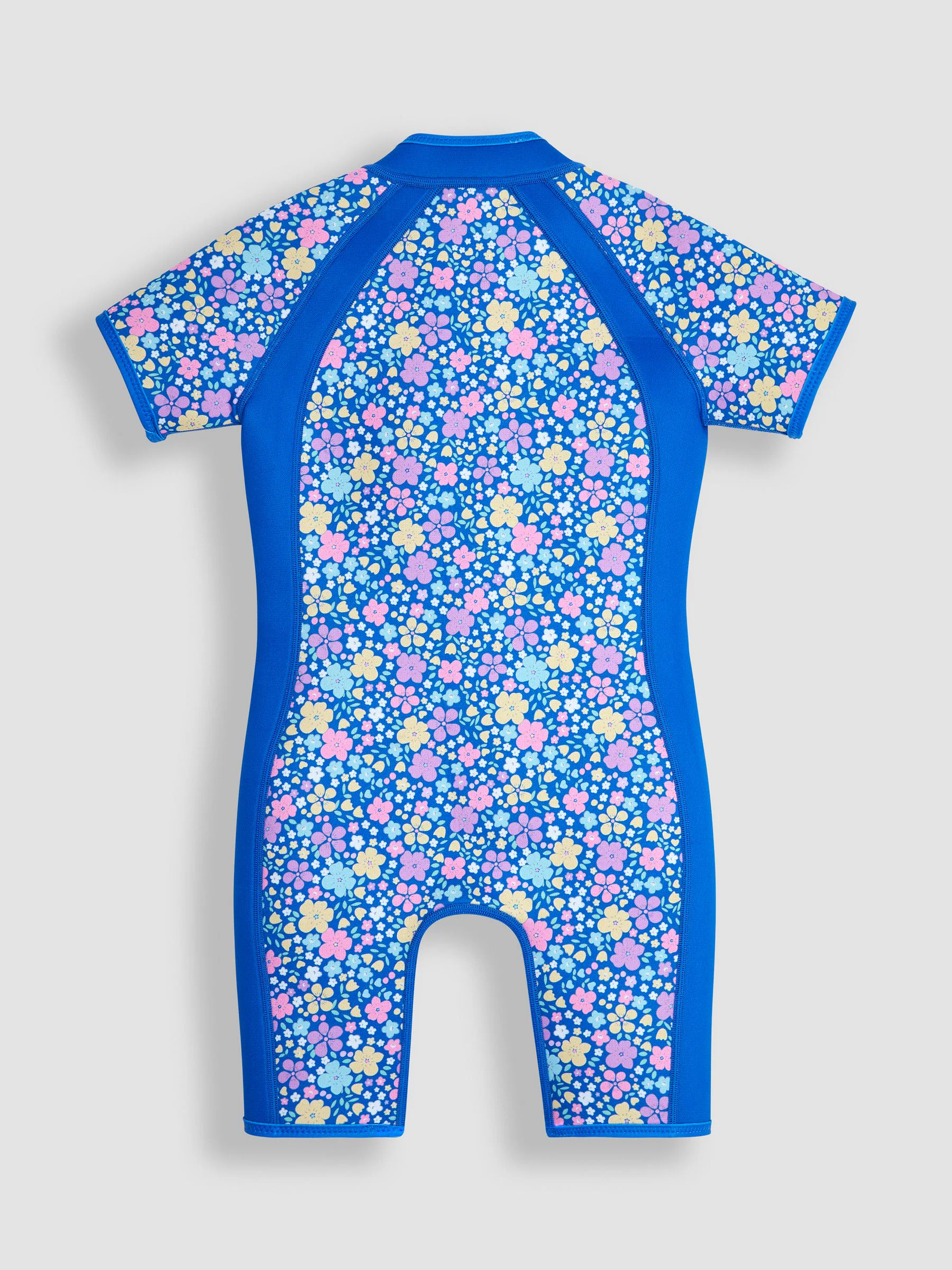 Donkerblauw - JoJo Maman Bébé Floral Print Junior Wetsuit