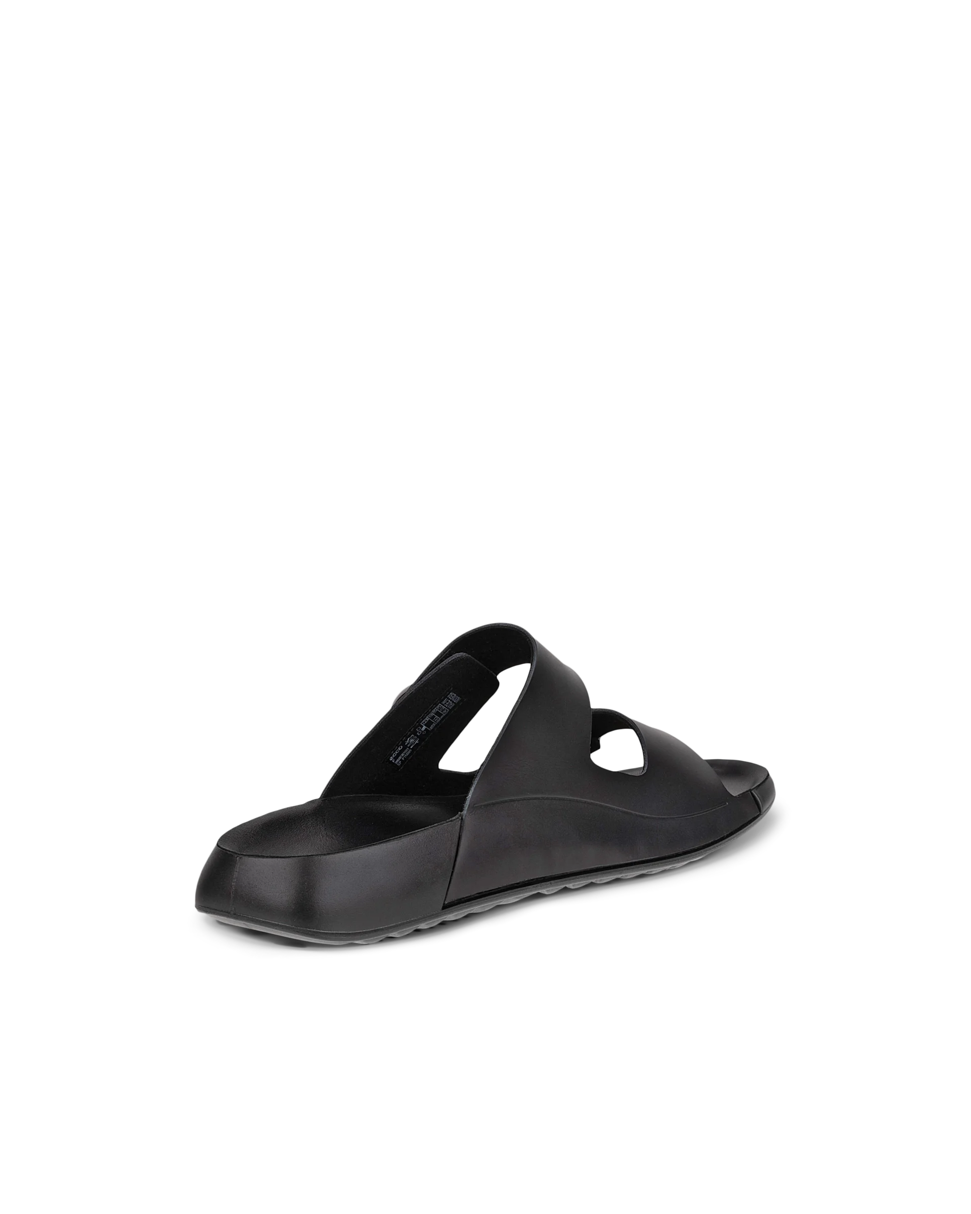 ECCO COZMO W Damen Ledersandale mit zwei Riemen Schwarz