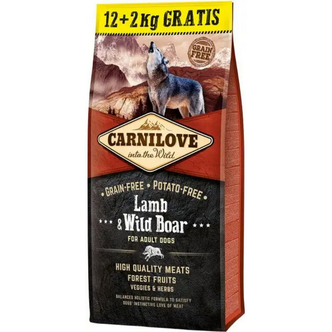 Carnilove sanglier sauvage & agneau pour chien adulte