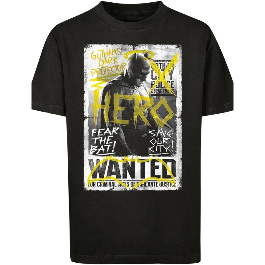 F4NT4STIC T-Shirt DC Comics Batman vs Superman Wanted Poster schwarz