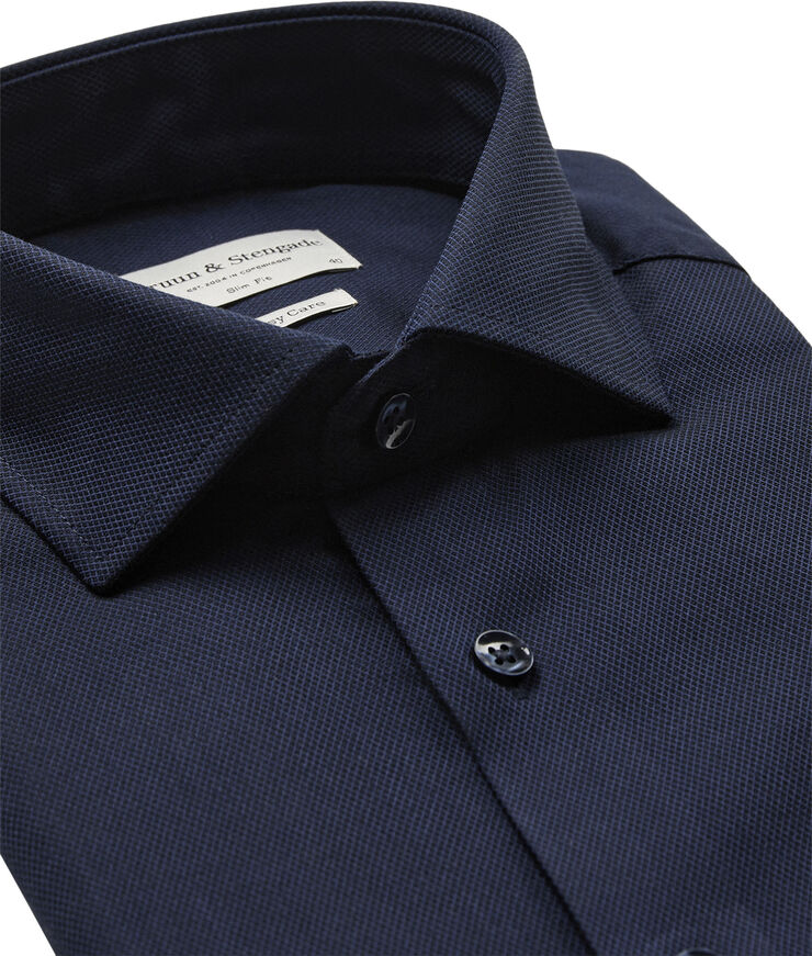 Bruun & Stengade BS Dario Slim Fit Shirt Navy