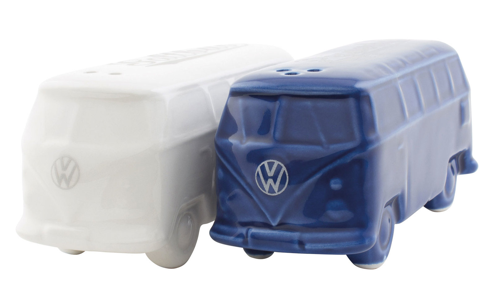 VW Collection T1 Bus Salz & Pfefferstreuer Blau / Weiß