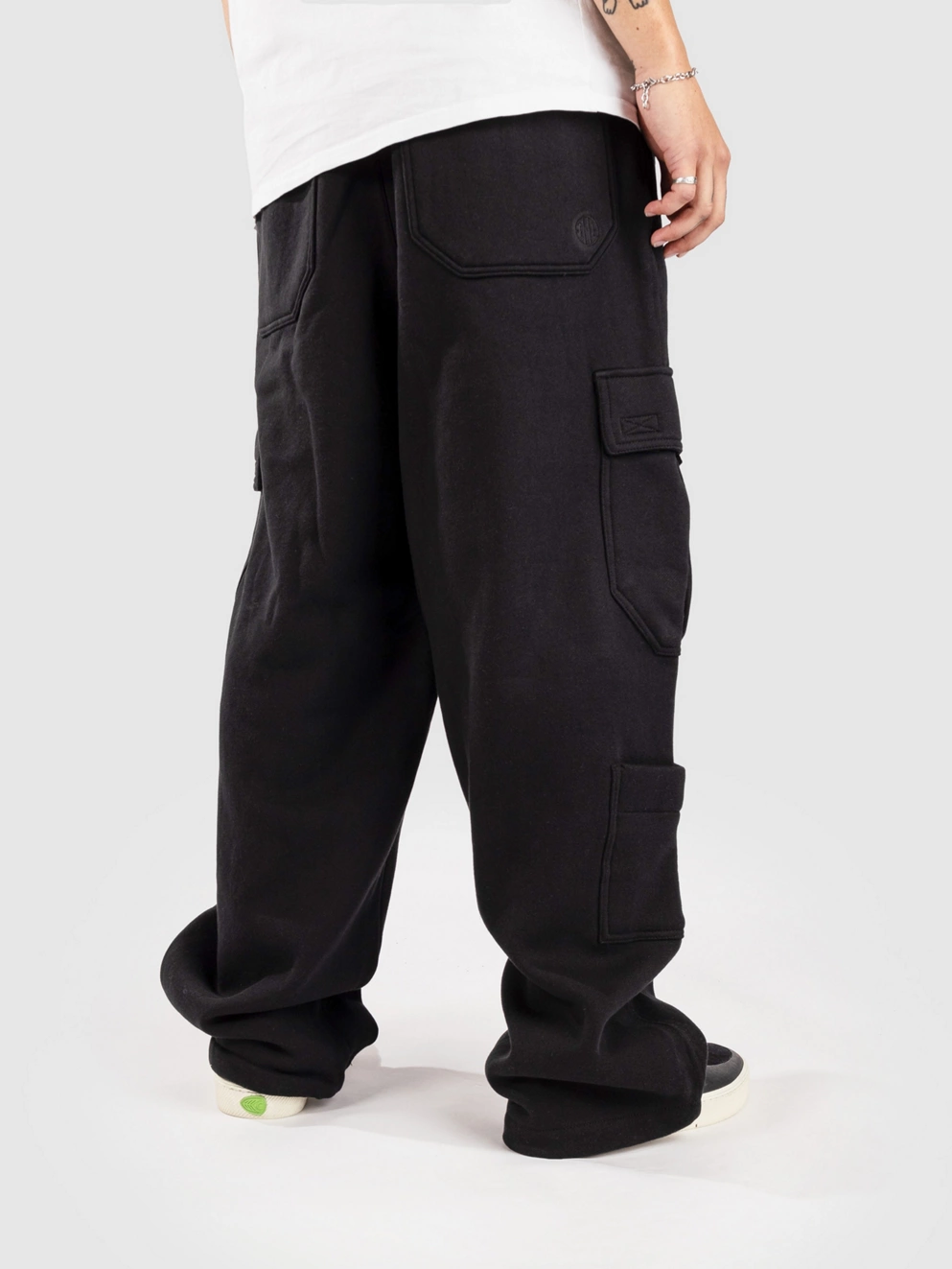 Ninth Hall Stash Baggy Cargo Sweatpants black