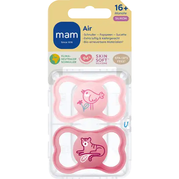 Schnuller Air Silikon 16+ rose