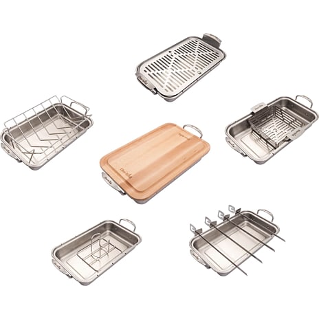 GRILL+® bradepande og skærebræt