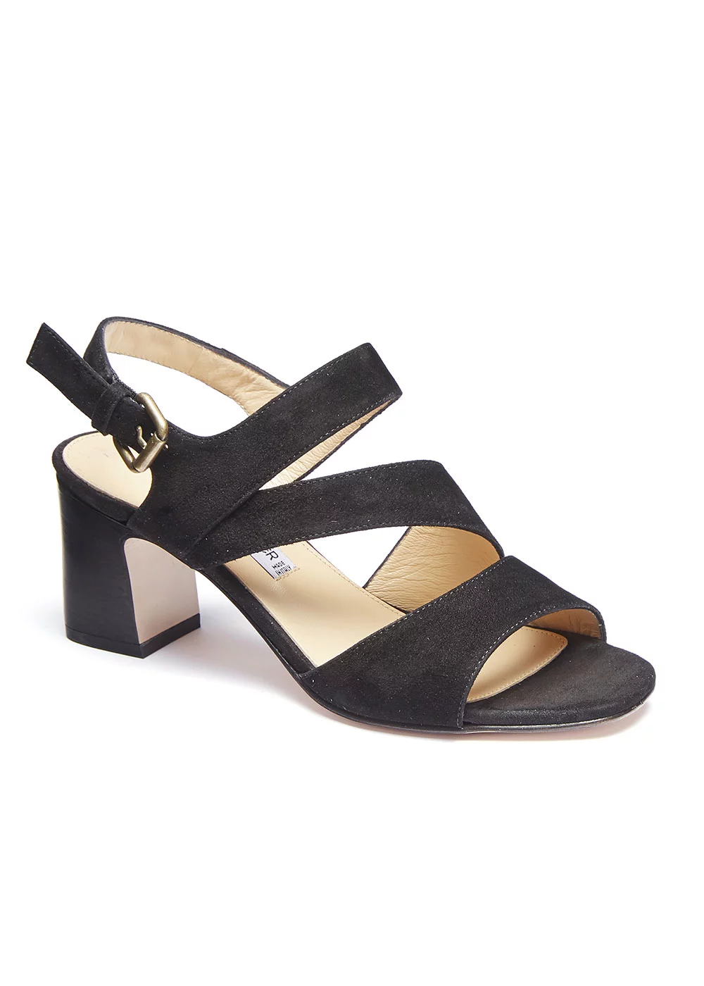SANDALE LASSON VELOURS NOIR