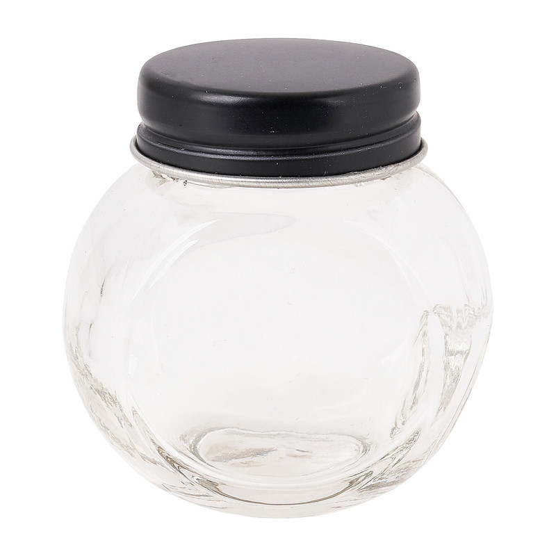 Kruidenpot mini - zwart - 50 ml
