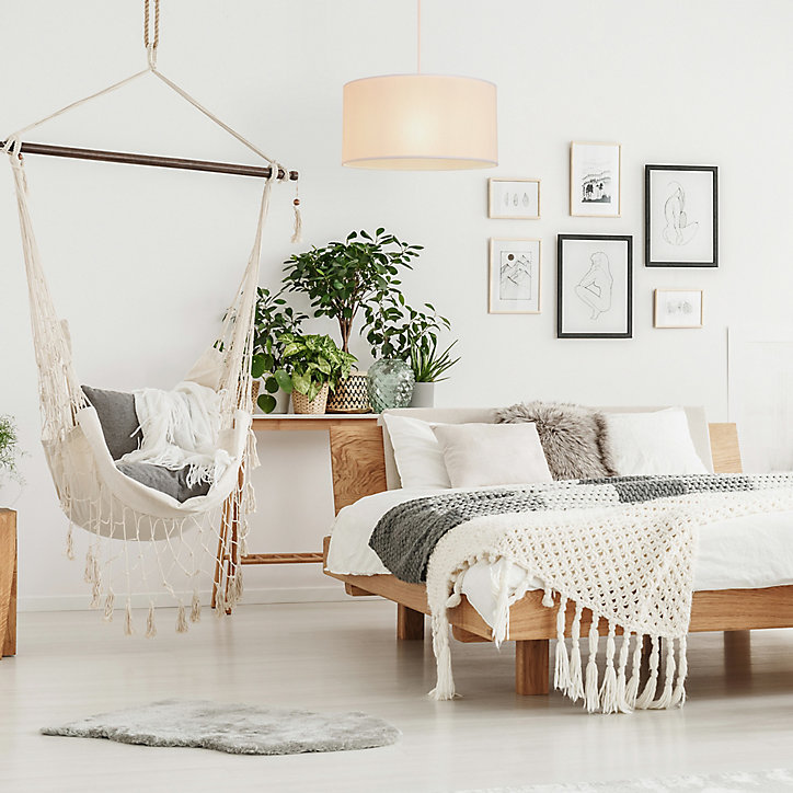 Suspension cylindre Percale E27 Ø38cm 100W IP20 H.19cm Corep blanc
