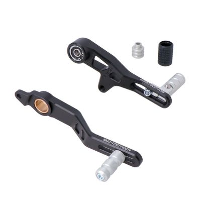 Kit sélecteur de vitesse et pédale de frein SW-MOTECH ALU - Noir