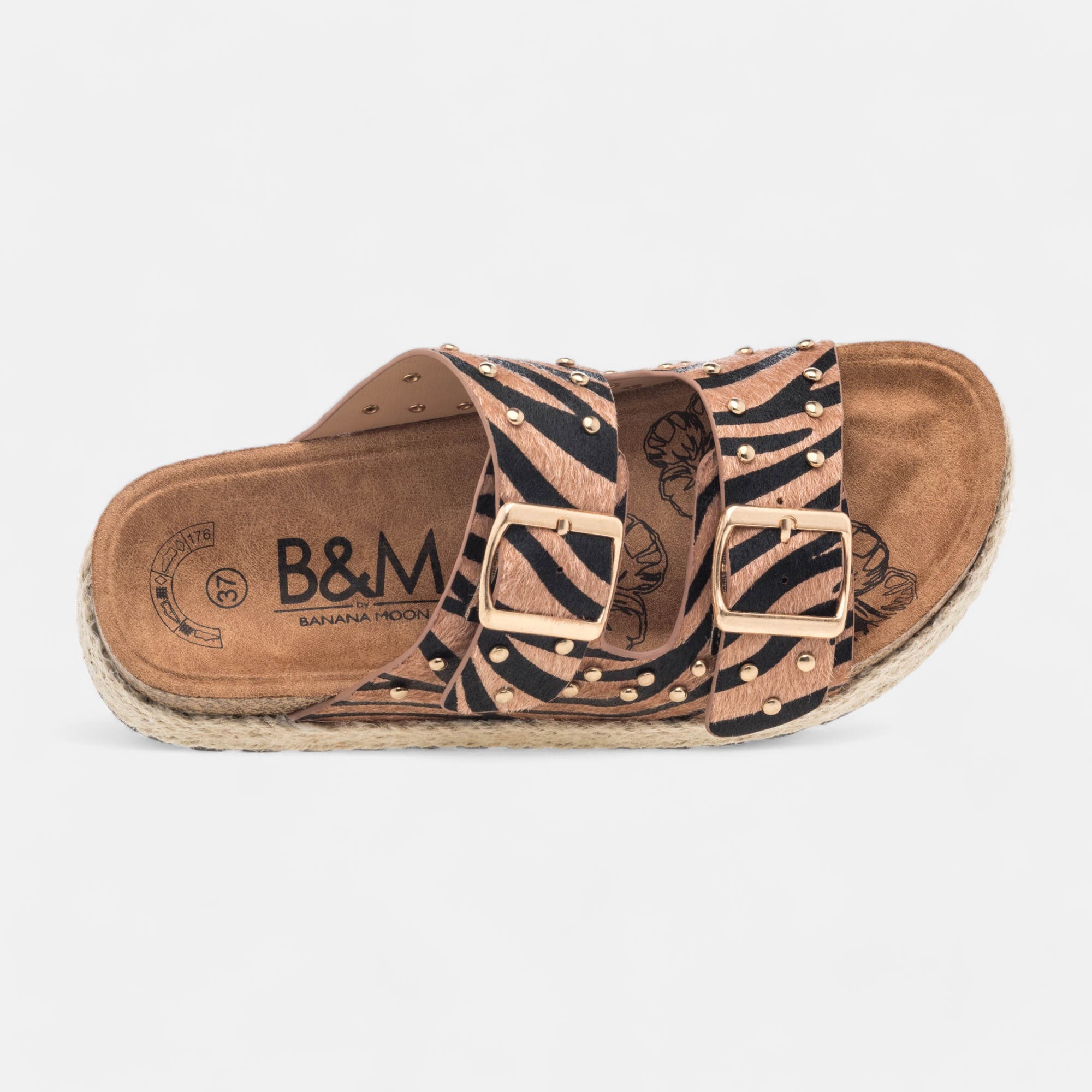 Mules semelle liège Femme noir