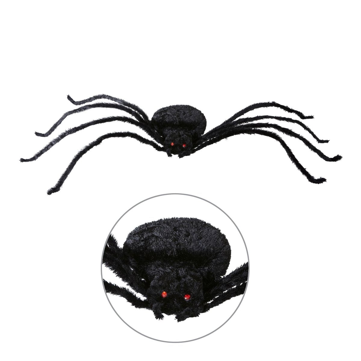 Halloween Nep Spin Zwart 2,2m