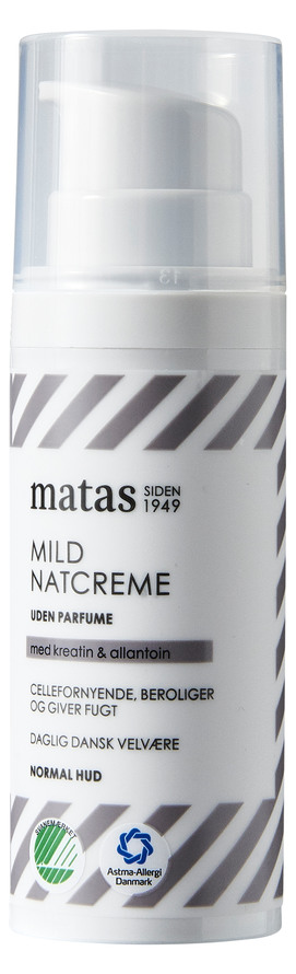 Matas Striber Mild Natcreme til Normal Hud Uden Parfume 50 ml