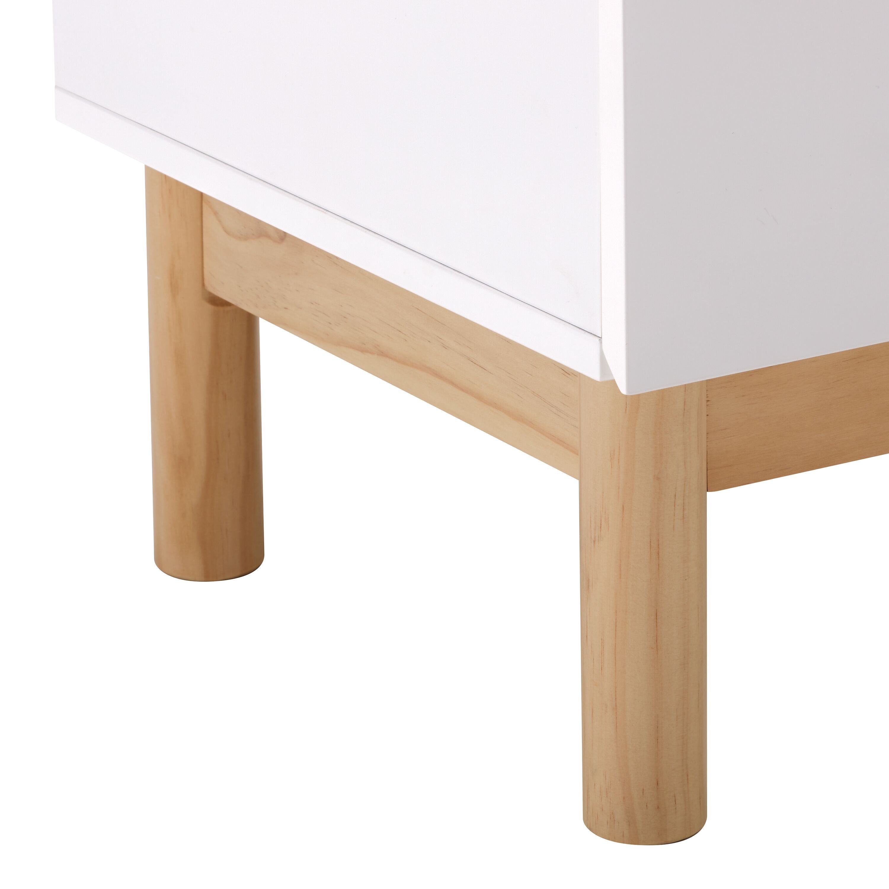 MARLIN Kommode - Weiss / B: 80.0 cm x T: 41.5 cm x H: 80.0 cm