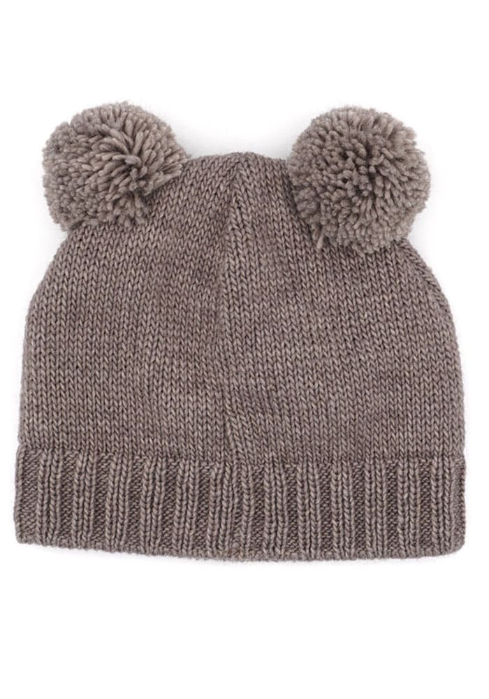 MAXIMO Strickmütze aus softer Wollmischung mit zwei Pompons