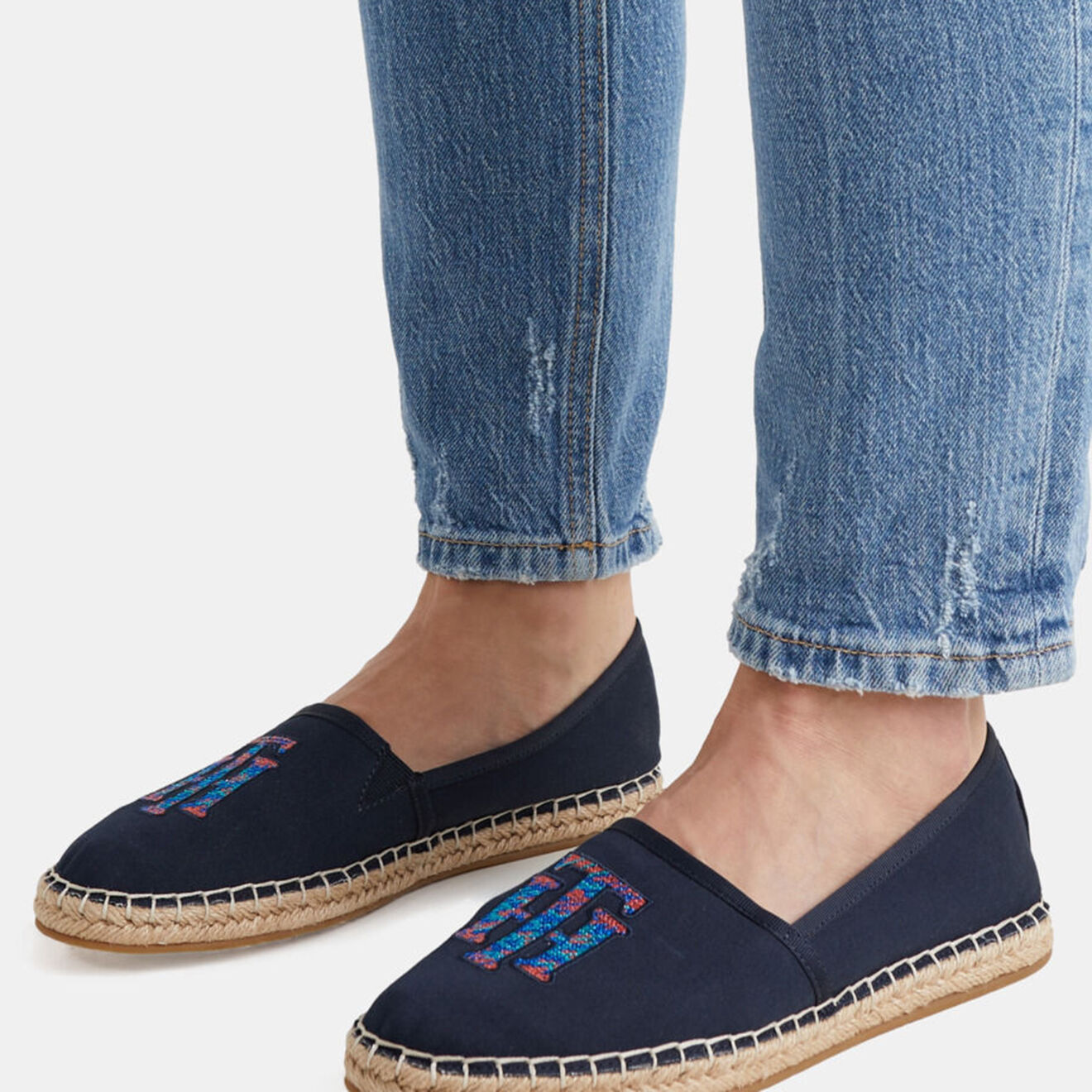 Tommy Hilfiger Espadrilles Logo bleu marine