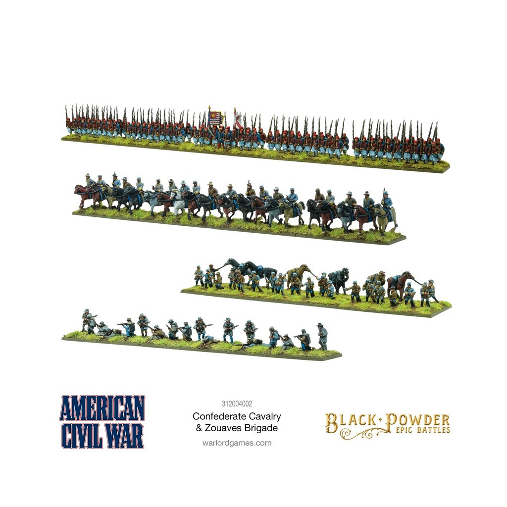 Black Powder Epic Battles: American Civil War - Confederate Cavalry & Zouaves Brigade