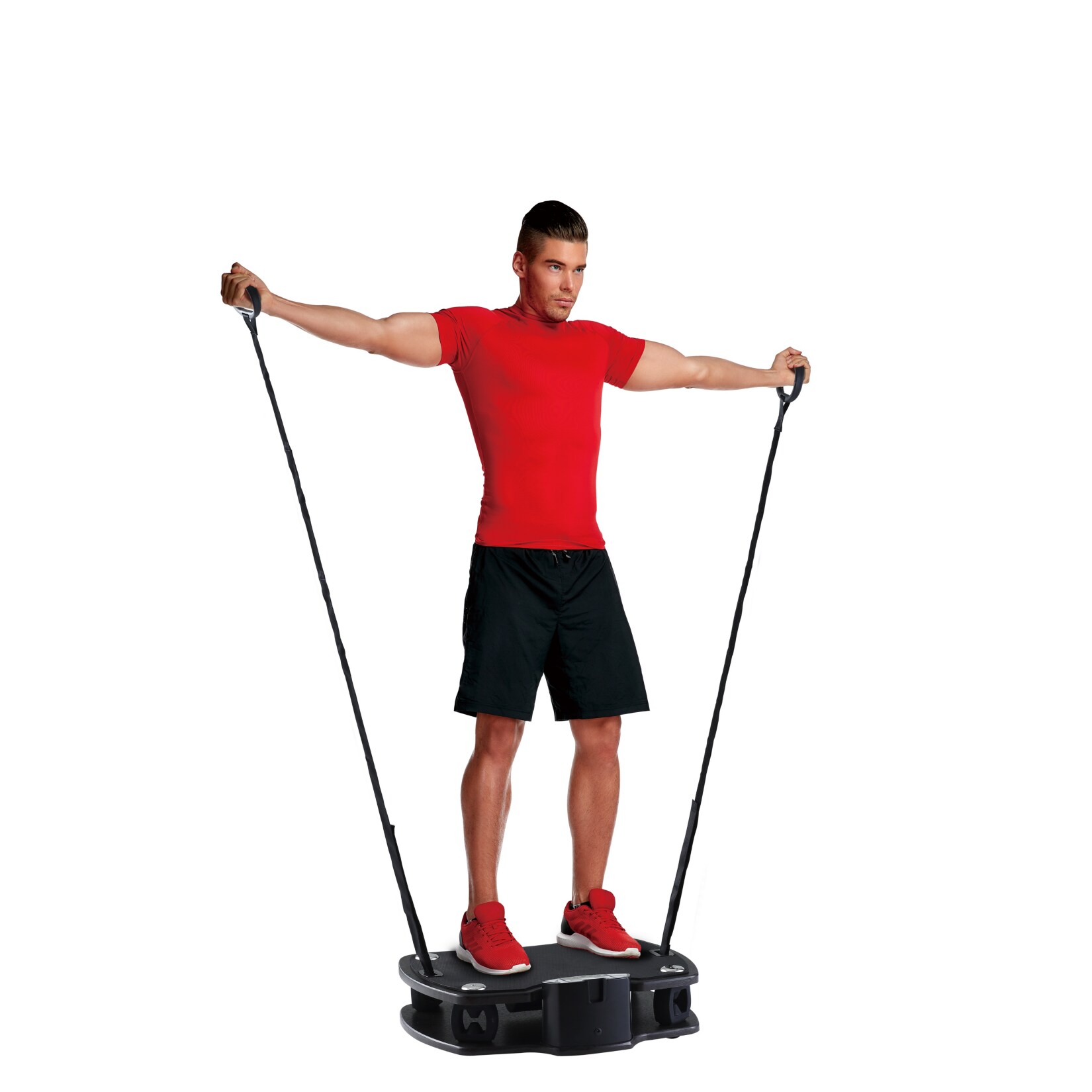 Body Sculpture Vibrationsboard mit Holzplatte und Traingsbändern