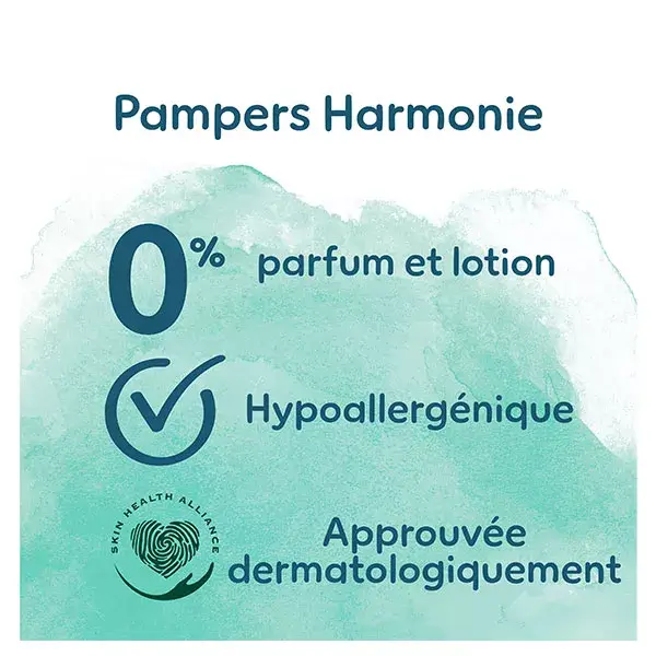 Fraldas Pampers Harmonie Maxi Pack T3 (6-10 kg) com embalagem de papel reciclável