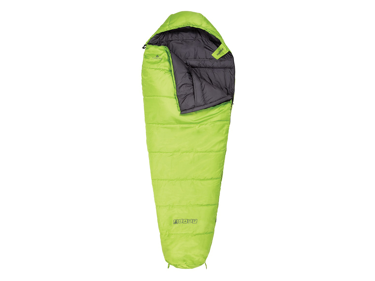 ACAMP Harper 220 x 85 cm mummie slaapzak - Lime