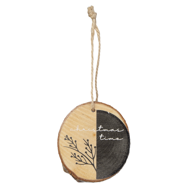 Dekohänger - Scheiben - aus Holz - ca. 15 x 7 cm - 8 Stück
