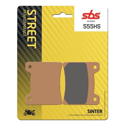 Plaquettes de freins SBS 555HS Sinter Métal Fritté avant