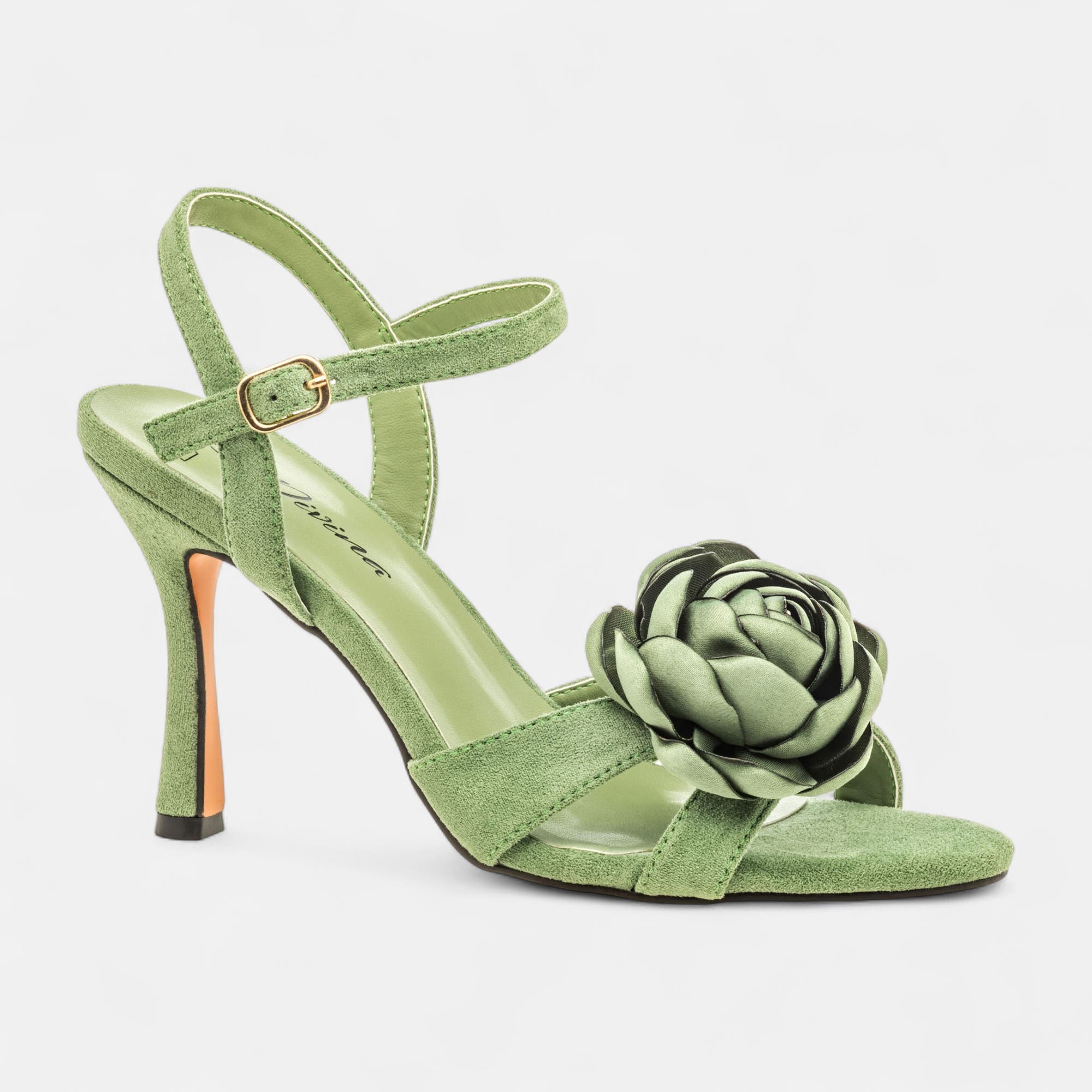 Nu-pieds à talon Femme vert