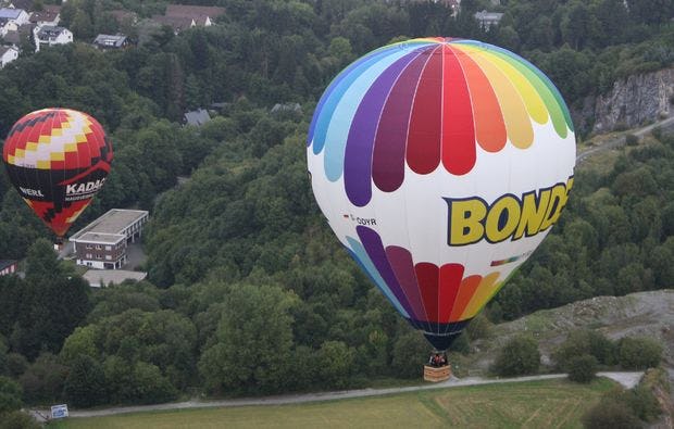 Ballonfahrt über Ludwigshafen