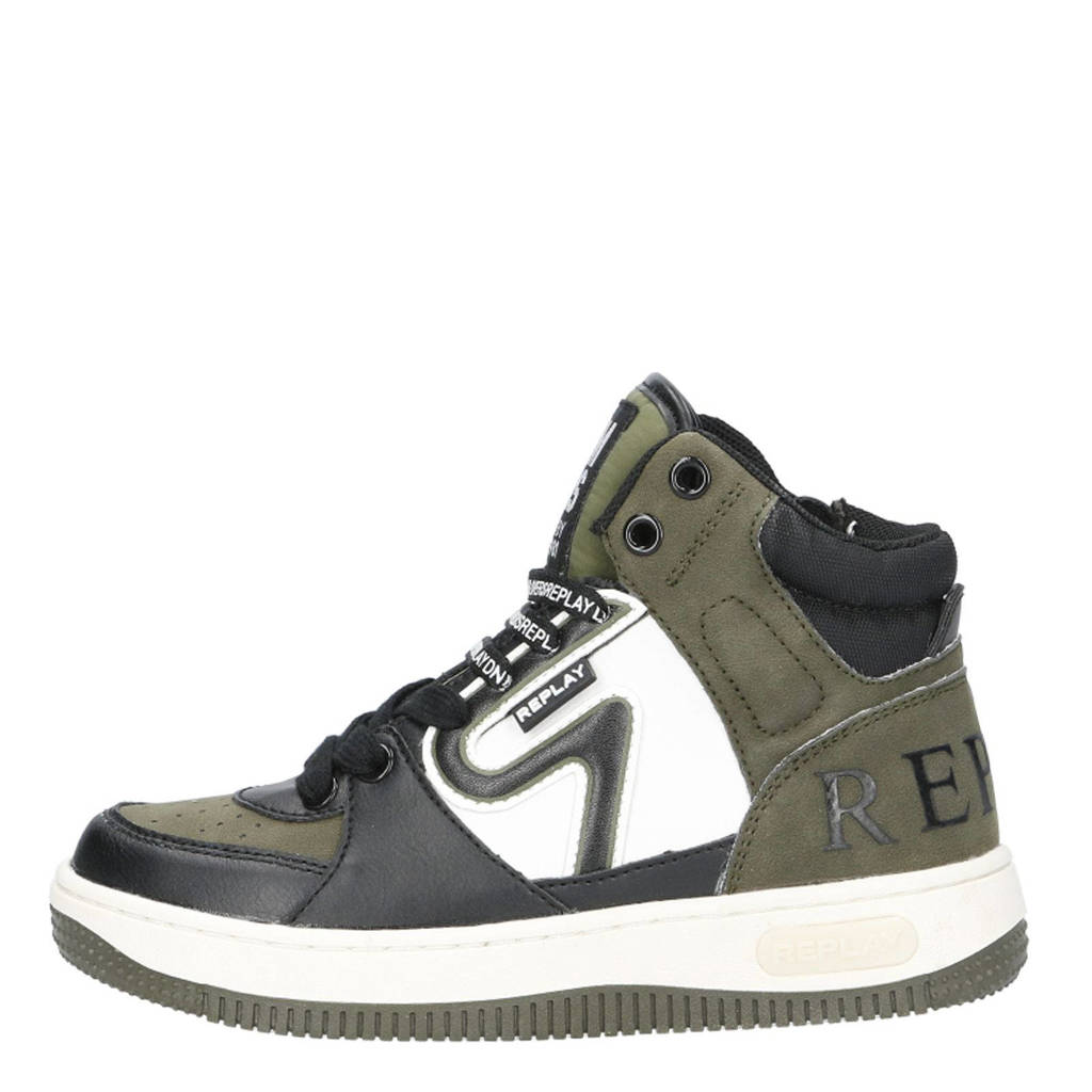 REPLAY sneakers zwart/groen