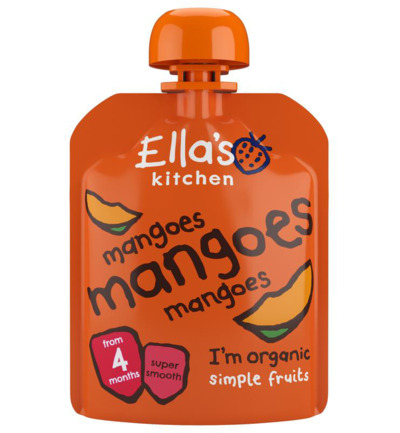 Ella’s Kitchen Mango knijpzakje 4+ maanden bio (70 gr)