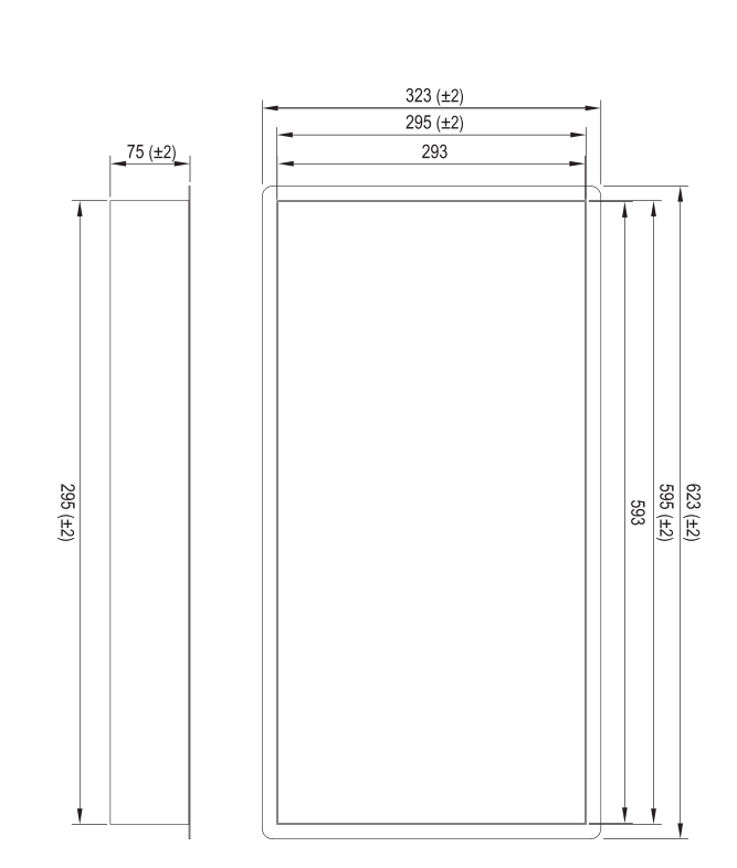 Brauer Gunmetal Edition inbouwnis 30x60cm gunmetal geborsteld PVD