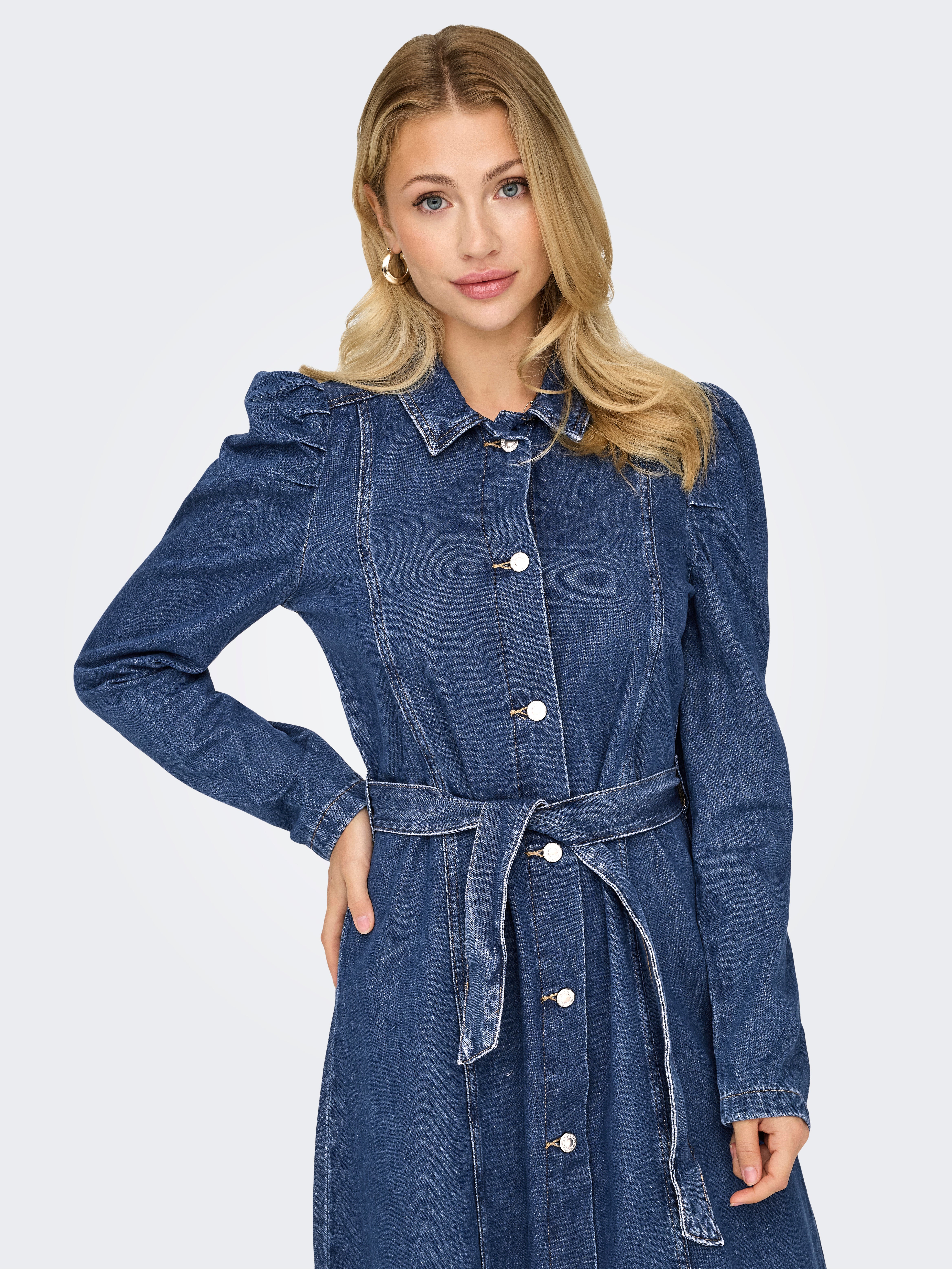 ONLJULES Midikleid Medium Blue Denim