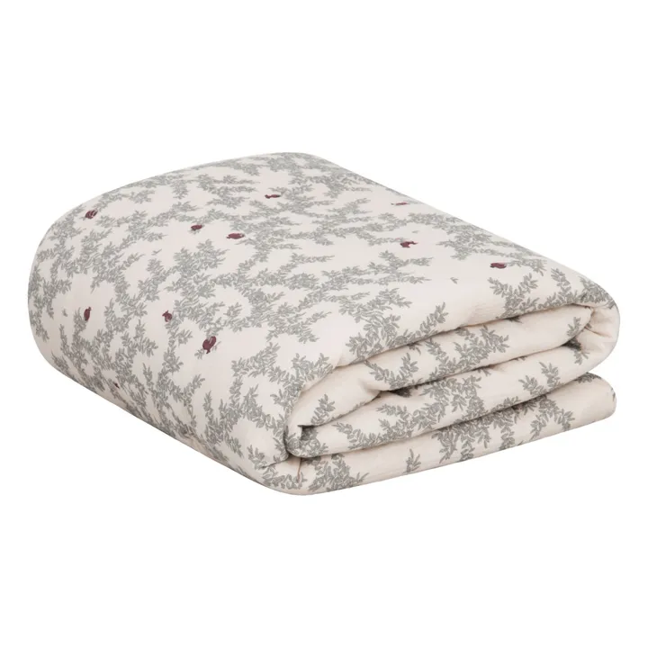 garbo&friends Couverture matelassée Pomegranate en mousseline de coton 100x140 cm | Beige
