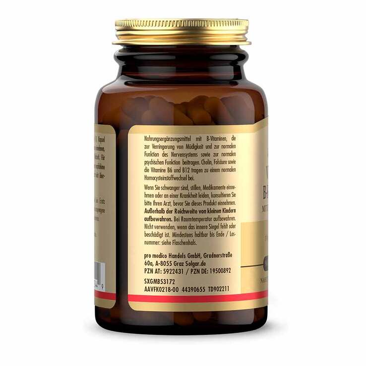 Solgar Vitamin B-Komplex Kapseln, 50 St