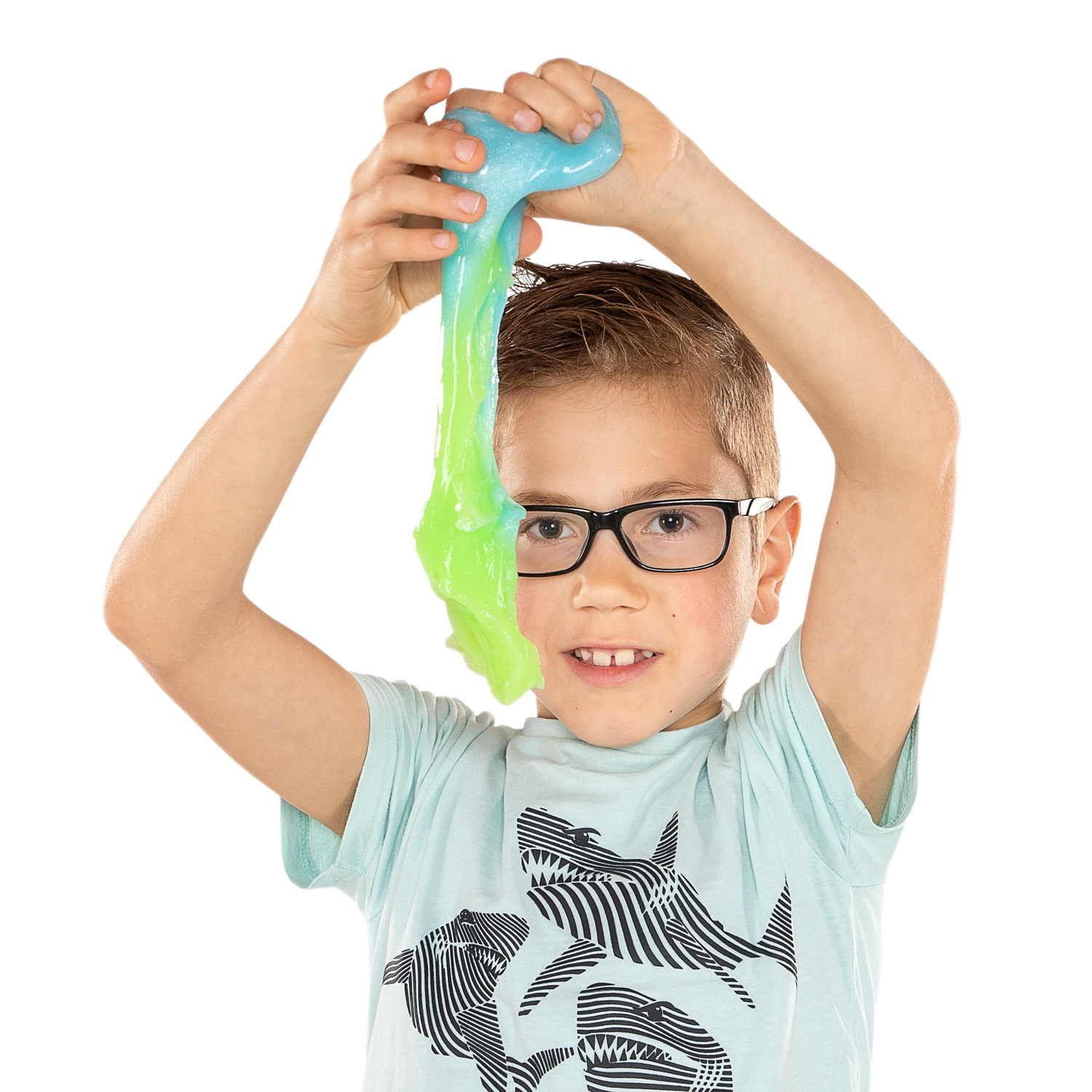 SES Marble Slime - Groen en Blauw, 200gr