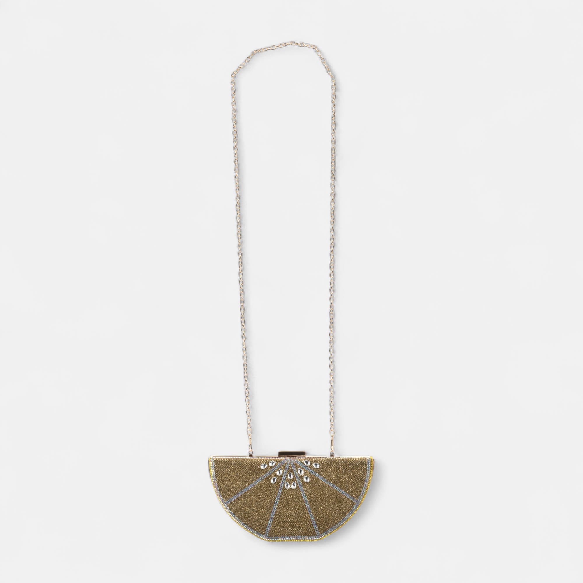 Sac bandoulière citron or