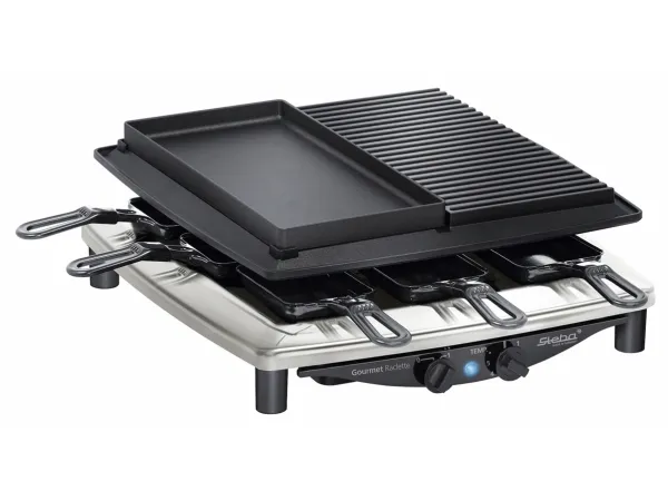 Steba Raclette RC 4 Plus Deluxe Chrome - 1450W